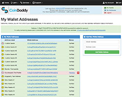 My Wallet Addresses - Screenshot